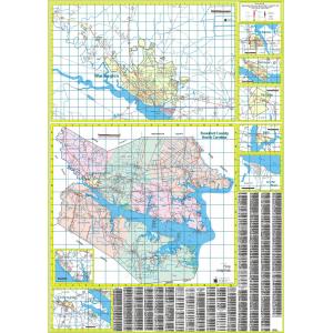 Washington and Beaufort County, NC Wall Map