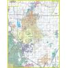 Concord and Cabarrus County, NC Wall Map