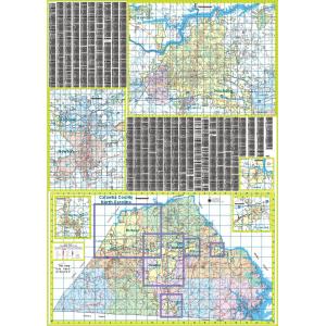 Hickory and Catawba County, NC Wall Map