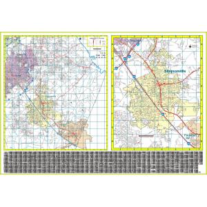 Simpsonville, SC Wall Map