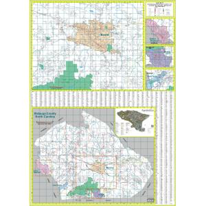 Boone and Watauga County, NC Wall Map