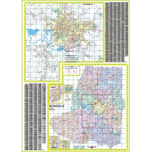 Goldsboro and Wayne County, NC Wall Map