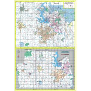 Rock Hill and York County, SC Wall Map