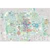 Uptown Charlotte, NC Wall Map