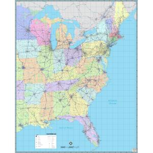 Eastern United States Regional Wall Map by MapShop