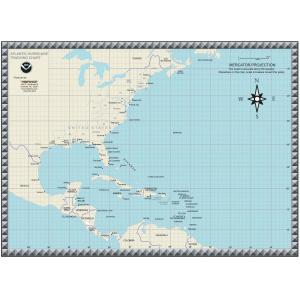 Hurricane Tracking Chart by MapShop