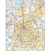 Mecklenburg County, NC Thoroughfares Wall Map by MapShop