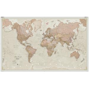 Antique World Map by Lovell Johns
