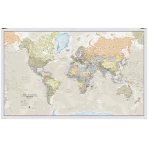 Classic World Map by Lovell Johns