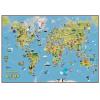 Kids Cartoon Map of the World by Lovell Johns