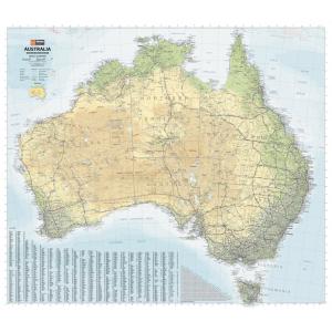 Australia Road & Terrain Mega Map by Hema