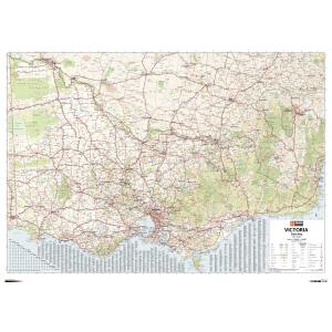 Victoria, Australia State Wall Map by Hema