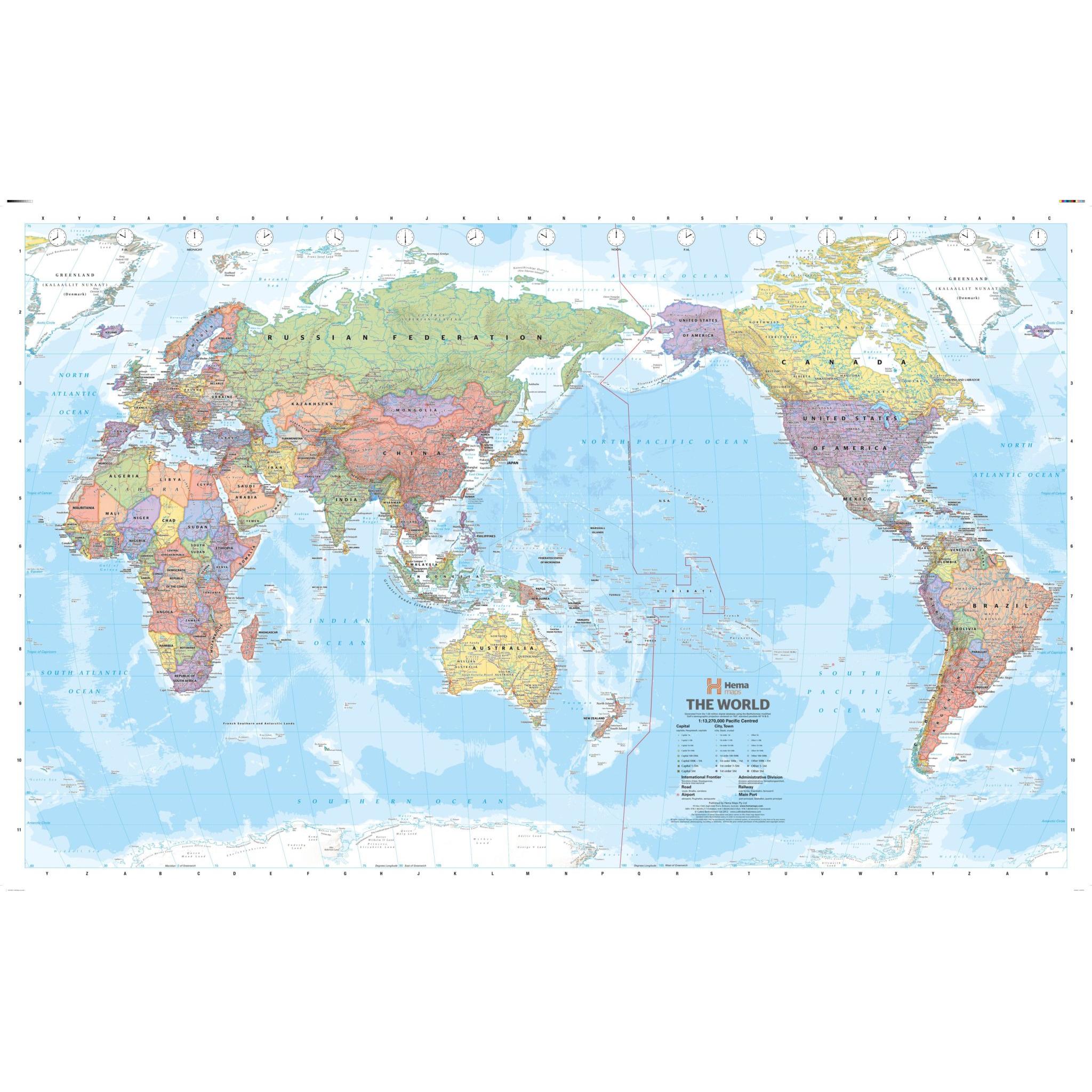  Maps International Giant World Map - Mega-Map Of The