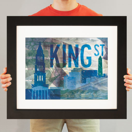 Alexandria, VA Abstract Cityscape by City Prints - Image 3