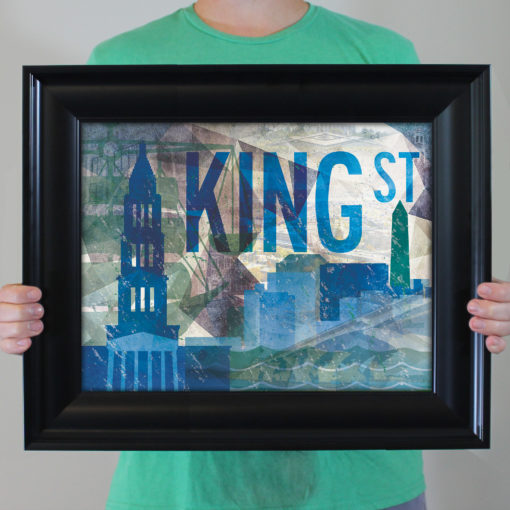 Alexandria, VA Abstract Cityscape by City Prints - Image 4