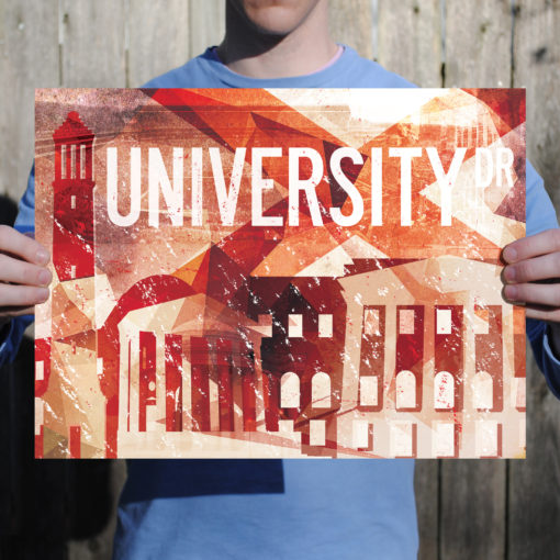 Tuscaloosa, AL Abstract Cityscape by City Prints - Image 2