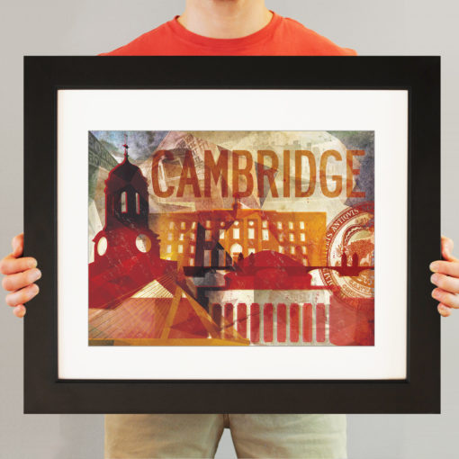 Cambridge, MA Abstract Cityscape by City Prints - Image 3