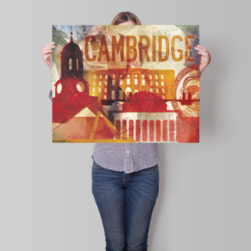 Cambridge, MA Abstract Cityscape by City Prints - Image 5