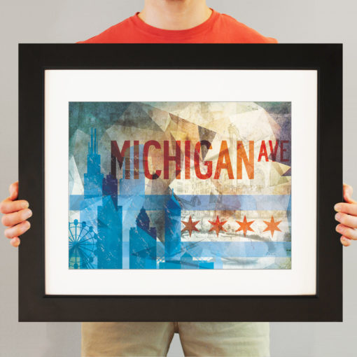 Chicago, IL Abstract Cityscape by City Prints - Image 3