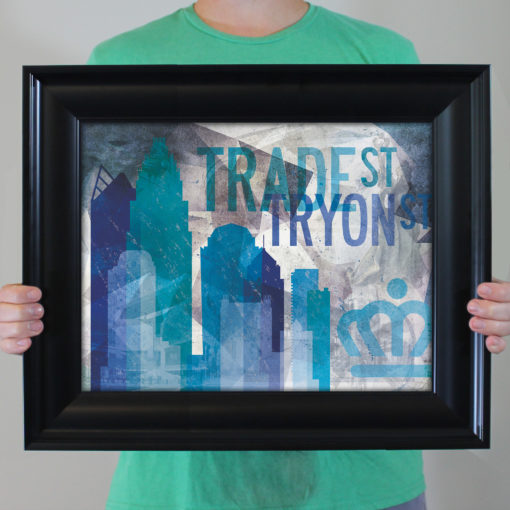 Charlotte, NC Abstract Cityscape by City Prints - Image 4