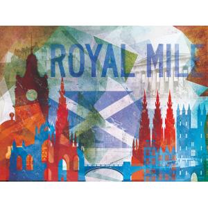 Edinburgh, Scotland Abstract Cityscape by City Prints