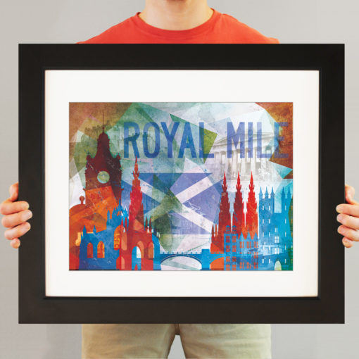 Edinburgh, Scotland Abstract Cityscape by City Prints - Image 3