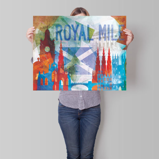Edinburgh, Scotland Abstract Cityscape by City Prints - Image 5