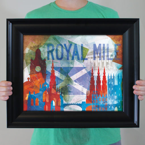Edinburgh, Scotland Abstract Cityscape by City Prints - Image 4