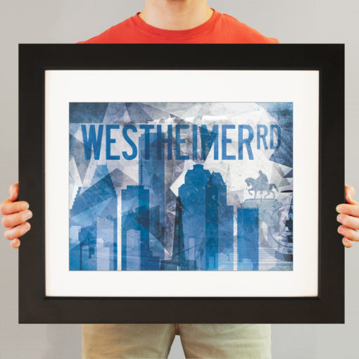 Houston, Tx Abstract Cityscape by City Prints - Image 3