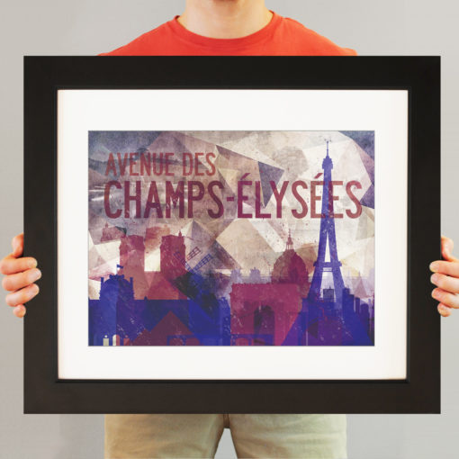 Paris, France Abstract Cityscape by City Prints - Image 3