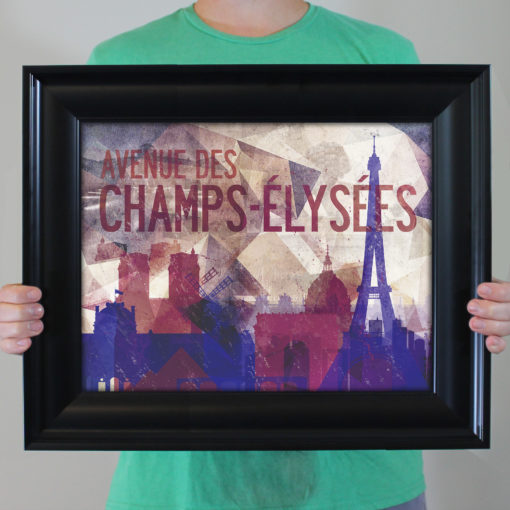 Paris, France Abstract Cityscape by City Prints - Image 4