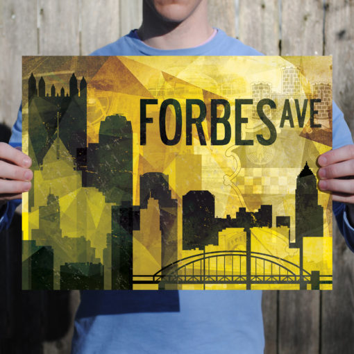 Pittsburgh, PA Abstract Cityscape by City Prints - Image 2