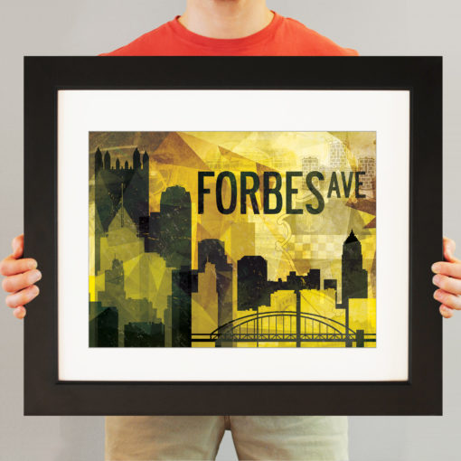 Pittsburgh, PA Abstract Cityscape by City Prints - Image 3