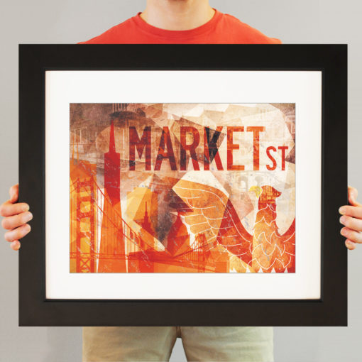 San Francisco, CA Abstract Cityscape by City Prints - Image 3