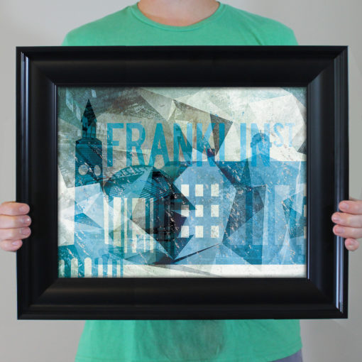 Chapel Hill, NC Abstract Cityscape by City Prints - Image 4