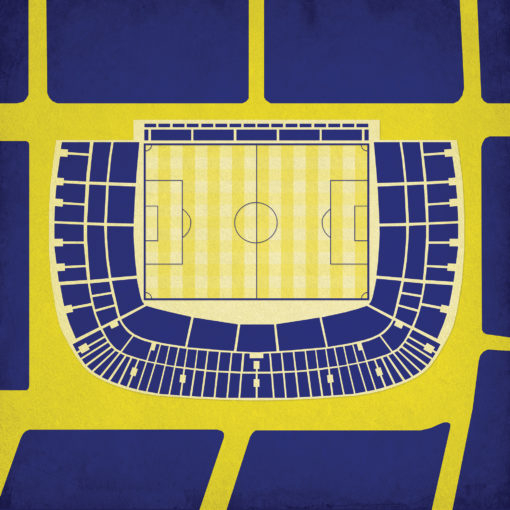 Estadio Alberto J. Armando Map Art by City Prints