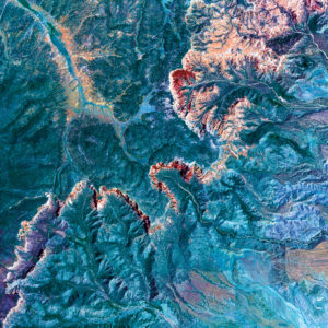 Bryce Canyon National Park Satellite Art by City Prints