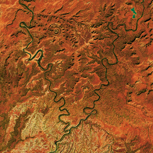Canyonlands National Park Satellite Art by City Prints