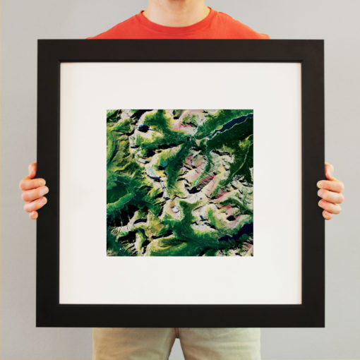 Glacier National Park Satellite Art by City Prints - Image 3
