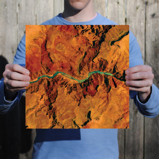 Grand Canyon National Park Satellite Art by City Prints - Image 2