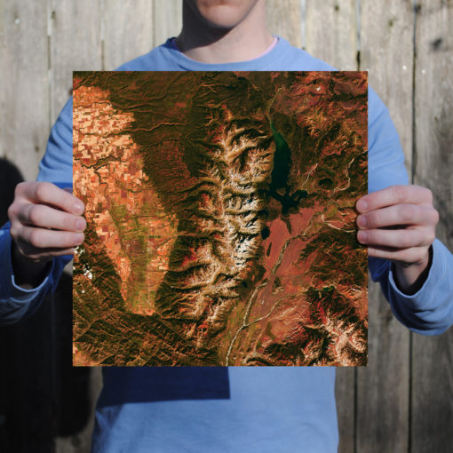 Grand Teton National Park Satellite Art by City Prints - Image 2