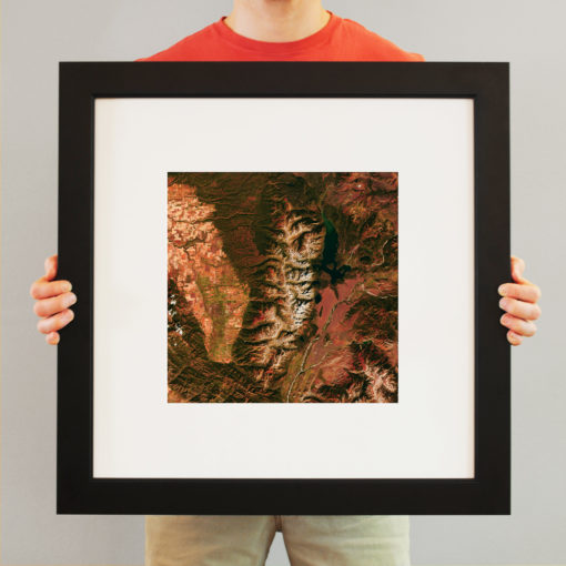 Grand Teton National Park Satellite Art by City Prints - Image 3