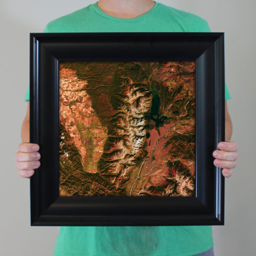 Grand Teton National Park Satellite Art by City Prints - Image 4