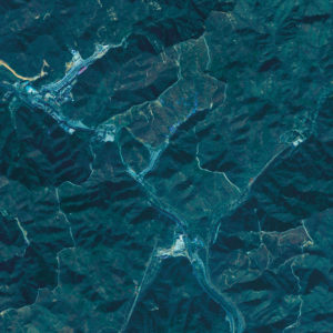 Great Wall of China Satellite Art by City Prints