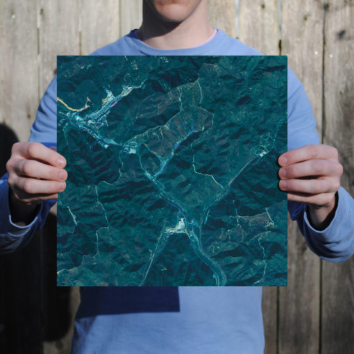 Great Wall of China Satellite Art by City Prints - Image 2