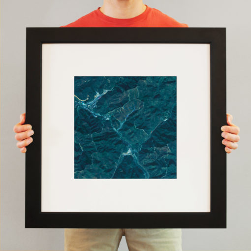Great Wall of China Satellite Art by City Prints - Image 3