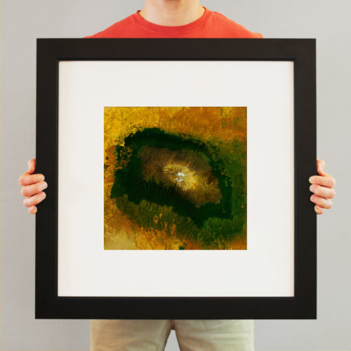 Mount Kilimanjaro Satellite Art by City Prints - Image 3