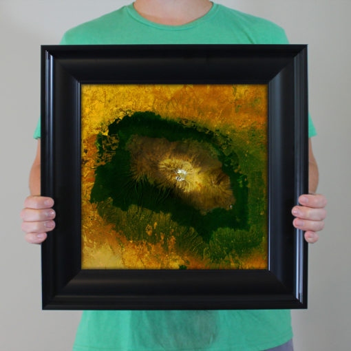 Mount Kilimanjaro Satellite Art by City Prints - Image 4