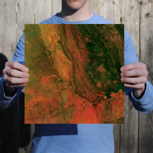 Kruger National Park Satellite Art by City Prints - Image 2