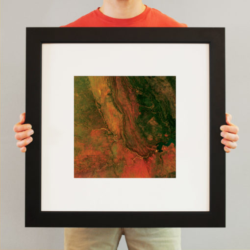 Kruger National Park Satellite Art by City Prints - Image 3